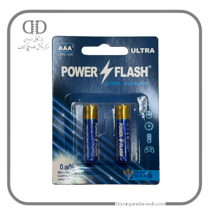 باتری نیم قلمی پاور فلش